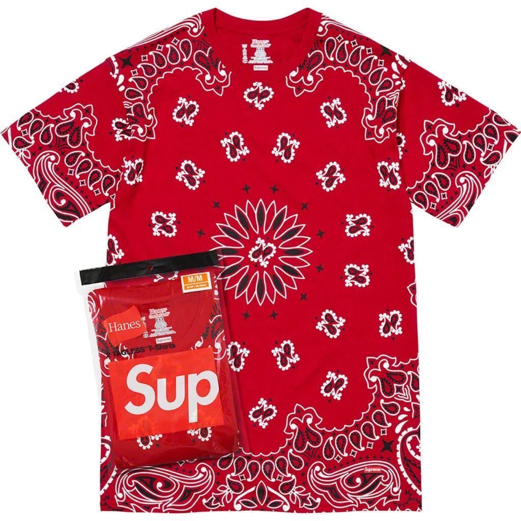 supreme×Hanes Bandana Tagless Tees シュプリーム ヘインズ Tシャツ