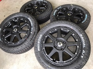 4本セット XTREME-J エクストリームJ 14X4.5 4/100 MUDSTAR RADIAL A/T 155/65R14 マッドスター ホワイトレター AT 軽自動車 N-BOX アルト