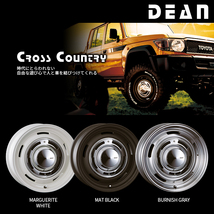 4本セット CRIMSON クリムソン DEAN CROSSCOUNTRY ブラック 15x6.0J 4/98 4/100 +32 DURATURN MOZZO 4S 185/55R15 フィアット_画像3