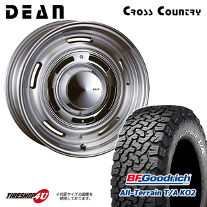 4本セット クリムソン DEAN ディーン クロスカントリー グレー 16x6.5J 5/114.3 5/127 +15 +32 BFグッドリッチ KO2 225/70R16 デリカD5