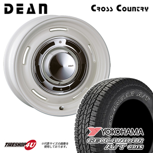 4本セット クリムソン DEAN CROSSCOUNTRY ホワイト 16x6.5J 5/150 +25 GEOLANDAR A/T AT G015 235/85R16 ホワイトレター