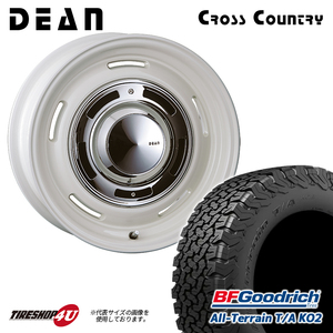 4本セット クリムソン DEAN CROSSCOUNTRY ホワイト 16x7.0J 6/139.7 +40 BFGoodrich ALL-TERRAIN T/A KO2 215/65R16 ハイエース