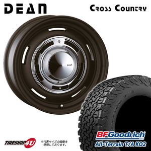 4本セット クリムソン DEAN ディーン クロスカントリー ブラック 16x7.0J 6/139.7 +40 BFグッドリッチ KO2 215/65R16 ハイエース