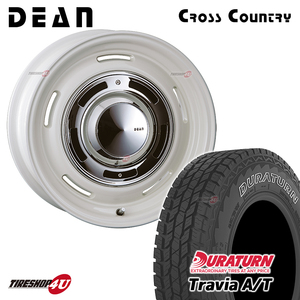 4本セット クリムソン DEAN CROSSCOUNTRY ホワイト 16x8.0J 6/139.7 +0 TRAVIA A/T 285/75R16 ホワイトレター FJクルーザー