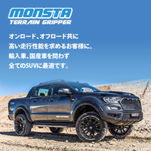 4本セット クリムソン DEAN ディーン クロスカントリー ブラック 17x8.0J 6/139.7 +20 MONSTA モンスタ テレーングリッパー A/T 265/70R17_画像7