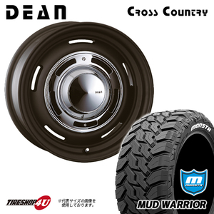 4本セット クリムソン DEAN ディーン クロスカントリー ブラック 17x8.0J 6/139.7 +20 MONSTA モンスタ マッドウォーリア M/T 265/70R17