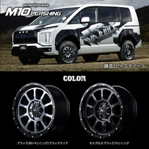 4本セット NITRO POWER M10 PERSHING 15x6.0J 6/139.7 +33 +45 ブラッククリア MUDSTAR radial M/T 195/80R15 ホワイトレター ハイエース_画像3