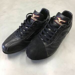 ミズノ★左足Ｐ革付き・金具スパイクシューズ★26.0cm★ブラック★MIZUNO