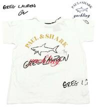 新品 GREG LAUREN グレッグローレン PAUL & SHARK ポールアンドシャーク Tシャツ Lサイズ メンズ コラボ シャツ ラルフローレン パーカー_画像1