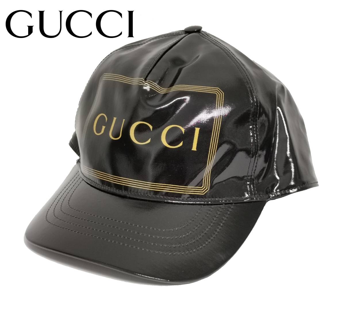 室外機 GUCCI ロゴ プリント ストロー ベースボール キャップ メンズ