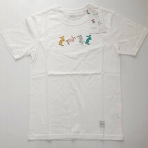 新品 ポールスミス Paul Smith 半袖Tシャツ S 前転 でんぐり返しラビット ウサギ Uネック ホワイト ラウンジウェア ホームウェア タグ付き_画像2