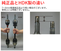 アクティトラック HA7 ドライブシャフト DS-HO-18A50 DS-HO-17A50 左右セット HDK製 姫路第一鋼業 ドライブシャフトAssy 送料無料_画像3