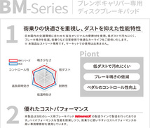 インプレッサ GDB スバル ブレンボキャリパー専用 フロント ブレーキパッド 1台分 BM370 前輪 FCマテリアル MKカシヤマ 送料無料_画像3