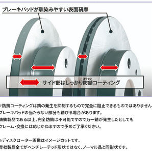 ライフ JB7 フロント ブレーキパッド ブレーキローター 左右セット KS31268-5911 ディクセル DIXCEL 前輪 防錆コーティング NAOの画像8