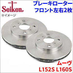 ムーヴ L152S L160S ブレーキローター フロント 510-40002 左右 2枚 ディスクローター Seiken 制研化学工業 ベンチレーテッド