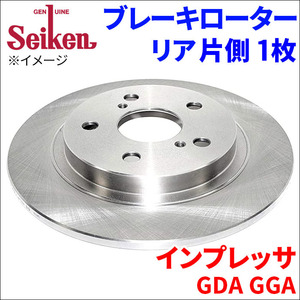 インプレッサ GDA GGA ブレーキローター リア 500-76011 片側 1枚 ディスクローター Seiken 制研化学工業 ソリッド