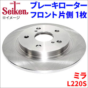 ミラ L220S ブレーキローター フロント 510-40009 片側 1枚 ディスクローター Seiken 制研化学工業 ソリッド