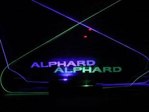 光る エンブレム Ａピラー 20.25系アルファード ALPHARD 7色