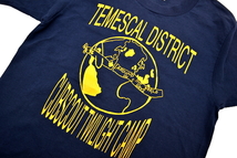 S4975★送料無料★TEMESCAL DISTRICT CUBSCOUT TWILIGHT CAMP★USA アメリカ製 AROUND THE WORLD IN 5 DAYS ネイビー紺 半袖Tシャツ 14-16_画像3