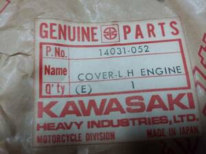 カワサキ ３５０ＳＳ　２５０ＳＳ　マッハ　純正新品　左エンジンカバーベース　14031-052　ＫＨ２５０　ＫＨ４００