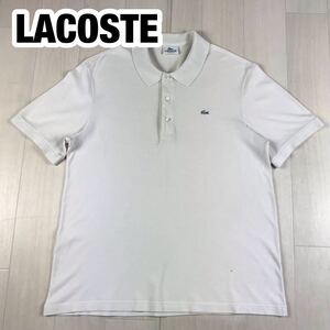 LACOSTE ラコステ 半袖ポロシャツ 5 アイボリー ワニ