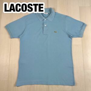 LACOSTE ラコステ 半袖ポロシャツ 2 ライトブルー ワニ