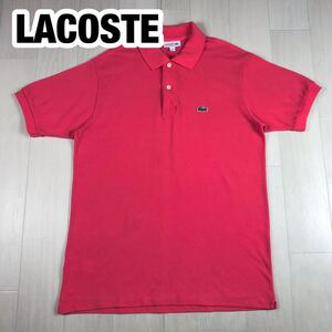 LACOSTE ラコステ 半袖ポロシャツ FR3 US S フューシャピンク ワニ