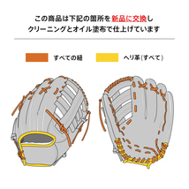 【デザインリメイク済み】 スラッガー 軟式グローブ / 内野手用 型付け済み (slugger グラブ)[KA279]_画像3