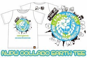 ☆新品 未開封 サンリオ ハローキティ ポムポムプリン 新日本プロレス Earth Ｔシャツ Ｍサイズ☆