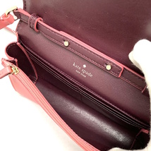 美品 kate spade スカラップ ショルダーバッグ マグノリアストリート レザー ピンク WKRU5771 [jgg]_画像7