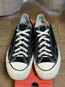 コンバース オールスター チャック テイラー CHUCK 70 OX US7.5 26cm 箱付き '21 Converse All Star Chuck Taylor Ct70 Ox Black 162058C