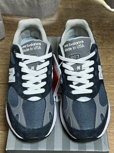 ニューバランス 993 MR993 NV Usa製 US8.5D 26.5cm 新品未使用箱付きタグ付き納品書付き New Balance 993 MR993Nv Made In Usa Navy Silver