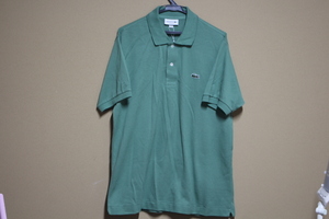 LACOSTE　ラコステ　　日本製　ポロシャツ　未使用　サイズ４　緑