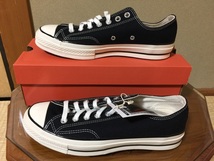 お洒落に敏感な方へ　未使用　コンバース　チャックテイラー　Chuck Taylor　70　OX　BLACK/BLACK/EGRET　２７センチ　US８．５_画像3