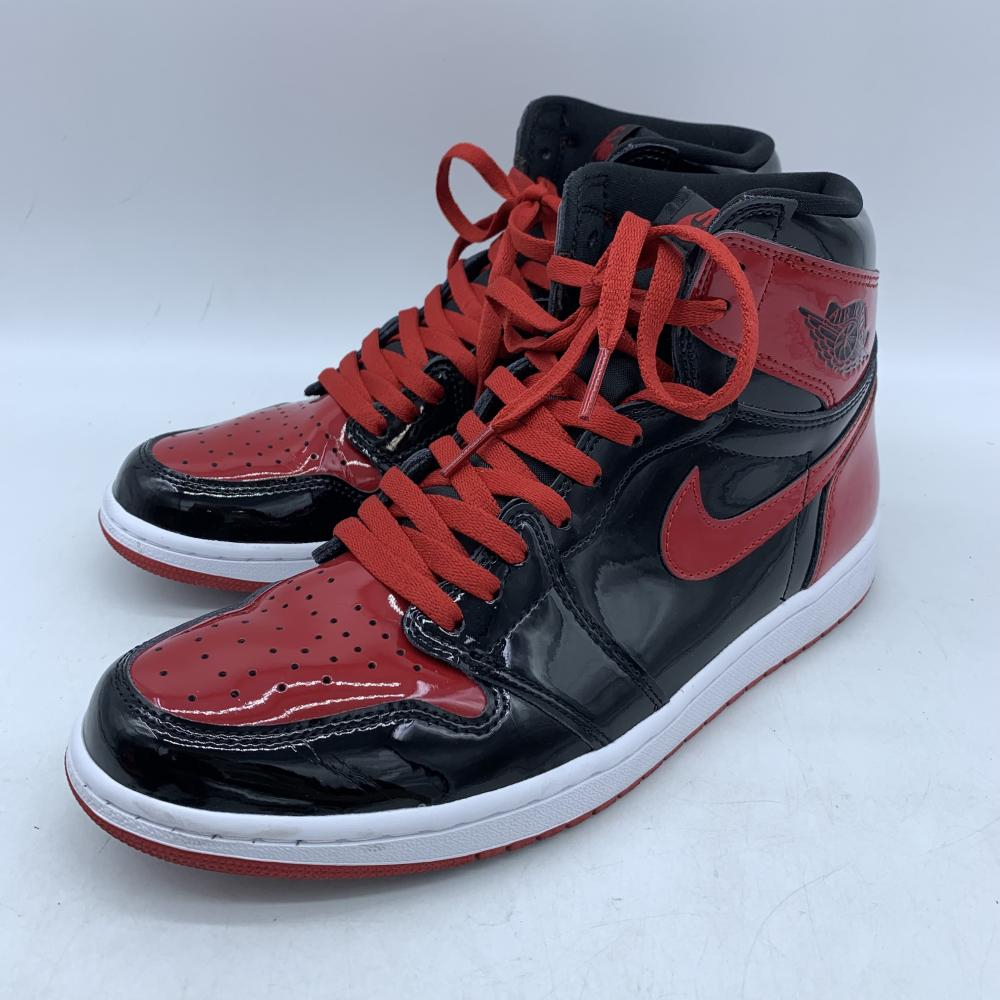 Nike Air Jordan 1 High OG Patent Bred 25cm 555088-063 | JChere雅虎