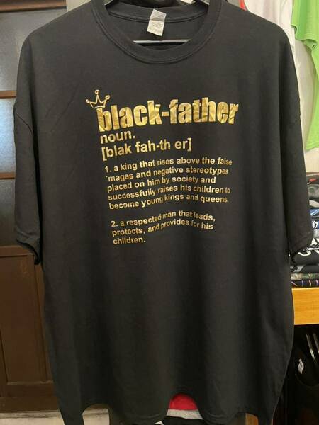 ★USA古着　英字　銀字プリント　メッセージ系　Tシャツ 黒　BLACK GILDAN 2XL 大きいサイズ