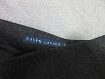 ラルフローレン RALPH LAUREN ウール フレアスカート ダークグレー 6 irmri kn943_画像6