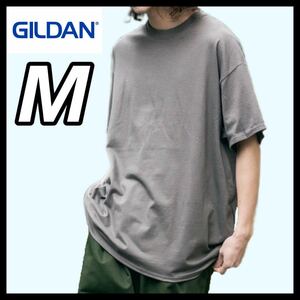 【新品未使用】ギルダン 6oz ウルトラコットン 無地 半袖Tシャツ チャコール M サイズ GILDAN クルーネック