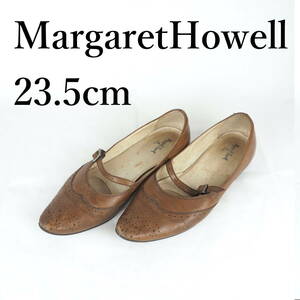 LK9215*MargaretHowellidea*マーガレット・ハウエル イデア*レディースシューズ*23.5cm*茶*