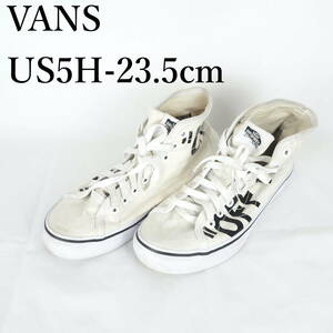 LK9269*VANS*バンズ*レディースハイカットスニーカー*US5H-23.5cm*白