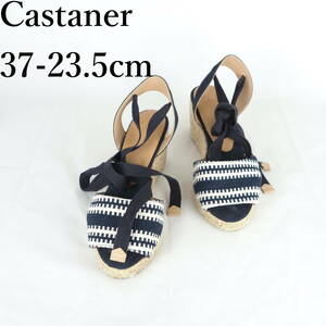 LK9394*Castaner*カスタニエール*レディースサンダル*37-23.5cm*ネイビー×白