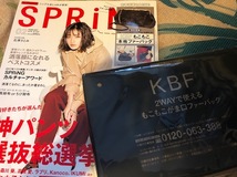 新品 spring 付録 KBF もこもこがま口 ファーバッグ ケービーエフ_画像1