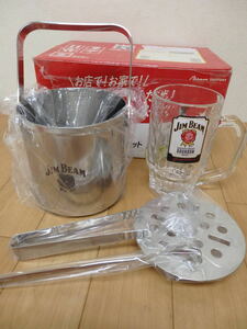 T1-5.6) JIM BEAM / ジムビーム　ジムビームオリジナル家飲みセット　サントリー キャンペーン　ノベルティグッズ　未使用品