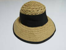 日本製 バラ色の帽子 ラフィア100% made in japan お洒落なデザイン メンズ レディース スポーツキャップ ハット 1個_画像3