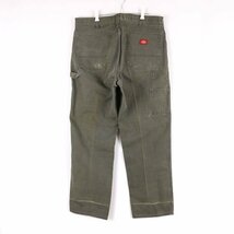 ディッキーズ ワークパンツ ペインターパンツ ロゴ ボトムス 大きいサイズ コットン100% メンズ 38×32サイズ グレー Dickies_画像6