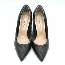 ダイアナ パンプス ポインテッドトゥ ハイヒール フォーマル 日本製 ブランド シューズ 靴 レディース 22.5cmサイズ ブラック DIANA_画像7