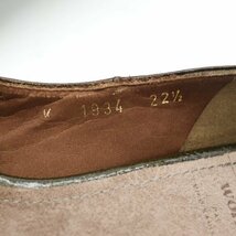 ラボキゴシワークス パンプス モチーフ エナメル ローヒール ブランド シューズ 靴 レディース 22.5cmサイズ カーキ RABOKIGOSHI_画像4