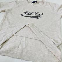 z981 美品 KANGOL SPORT カンゴールスポーツ Tシャツ 半袖 薄手 丸首 ラメロゴプリント L ベージュ 綿100％ ベーシックカジュアルスタイル_画像7