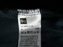 ☆色落ち☆ジーユー☆GU☆ルーズフィットT 5分袖 半袖Ｔシャツ S 濃いグレー　黒　黒灰　濃紺_画像7