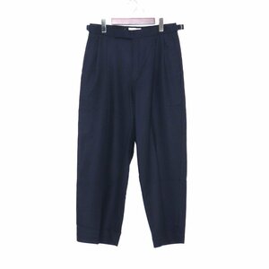 MARKA OFFICER PANTS 2TUCK WIDE PANTS サイズ2 ネイビー M22-07PT01C マーカ 2タックワイドパンツ スラックス